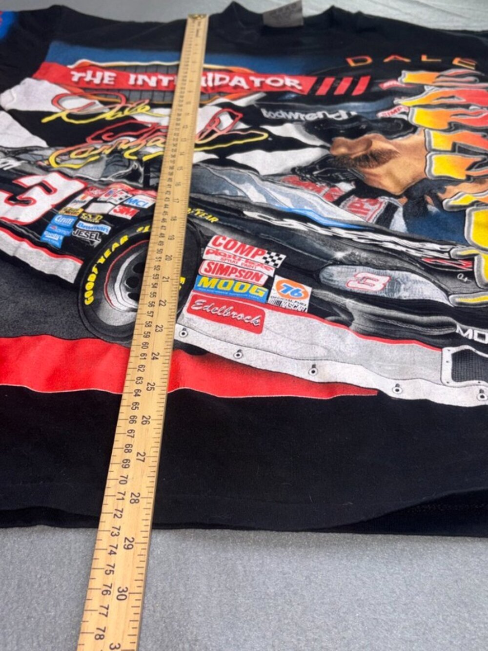 VINTAGE Dale Earnhardt Senior #3 All Over Print Intimidator Nascar Shirt L - Picture 10 of 11